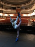 Prima Ballerina Svetlana Bedmenko warming up at the Mariinsky Theatre